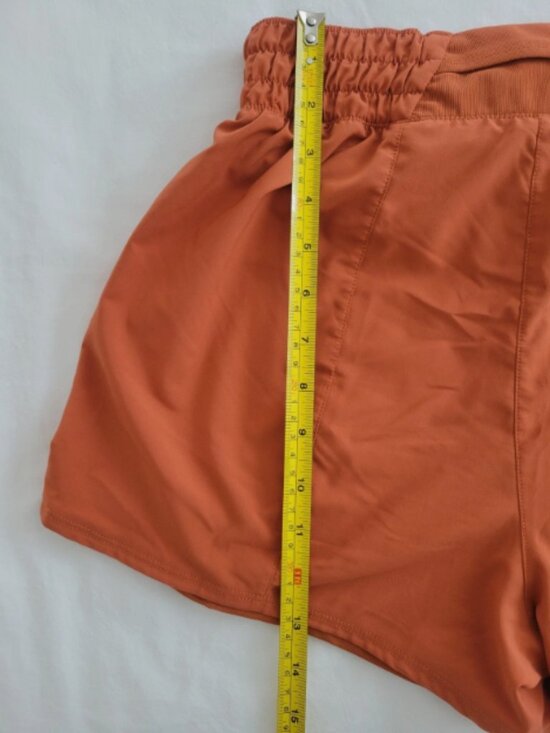 Nike Tempo Shorts Women's Size S Orange Dri-FIT High Rise Running Athletic Gym - Picture 5 of 5